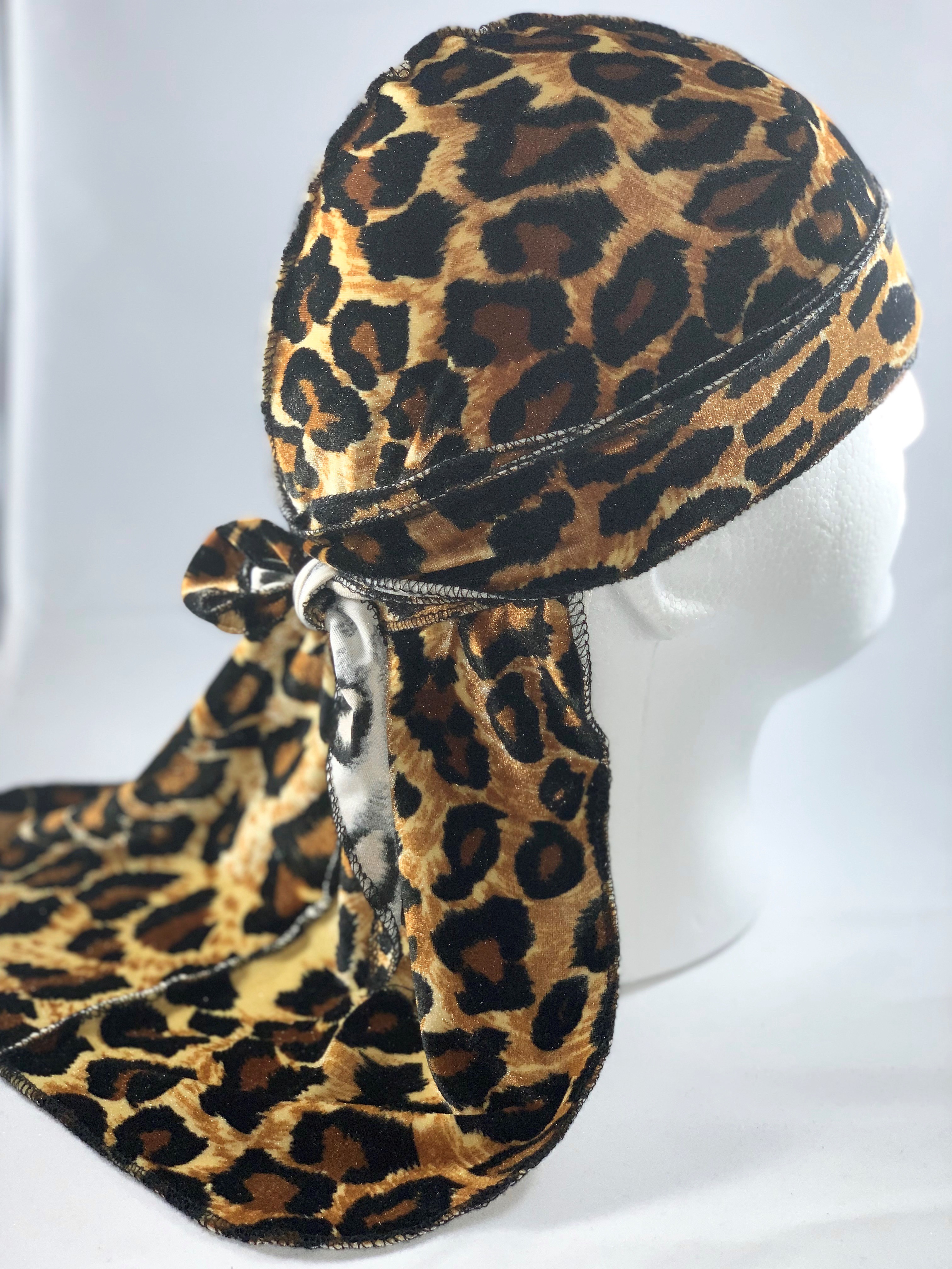 Velvet Durag in the color Leopard